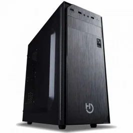 Hiditec KLYP CHA010017 Caja Semitorre ATX Negra con Fuente de Alimentación 500W Incluida, USB 3.0, Gestión de Cableado, para Gráficas hasta 360mm